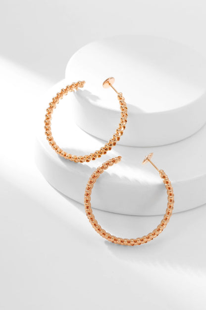 [Grace Jewelry]CLASH HOOP EARRINGS