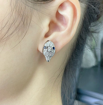 [Grace Jewelry]SERPENT DIAMOND STUD EARRINGS