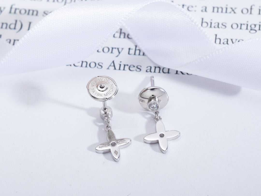 [Grace Jewelry]VIDYLLE SILVER DIAMOND MINI DROP EARRINGS