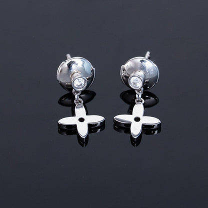 [Grace Jewelry]VIDYLLE SILVER DIAMOND MINI DROP EARRINGS