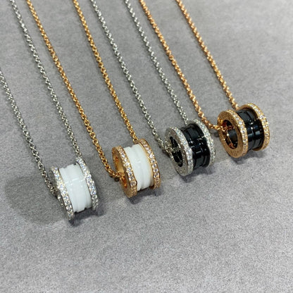 [Grace Jewelry]ZERO 1 DIAMOND CERAMIC NECKLACE