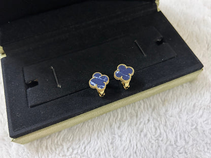 [Grace Jewelry]CLOVER PIETERSITE MEDIUM STUD EARRINGS