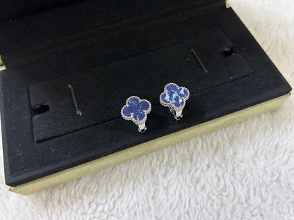 [Grace Jewelry]CLOVER PIETERSITE MEDIUM STUD EARRINGS