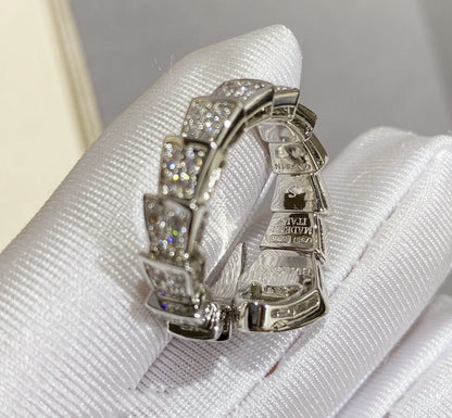 [Grace Jewelry]SERPENTI LARGE RING SILVER DIAMOND PAVED