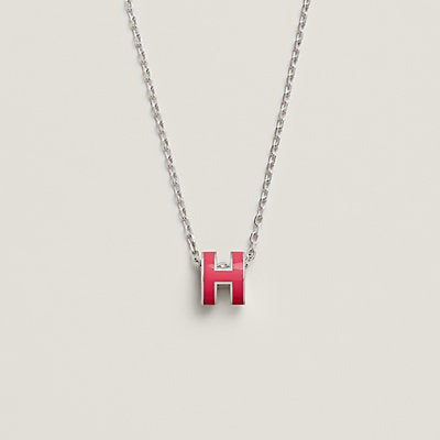 [Grace Jewelry]H NECKLACE PINK