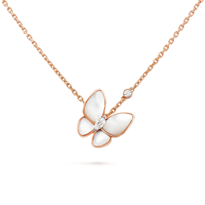 [Grace Jewelry]BUTTERFLY MOP DIAMOND NECKLACE