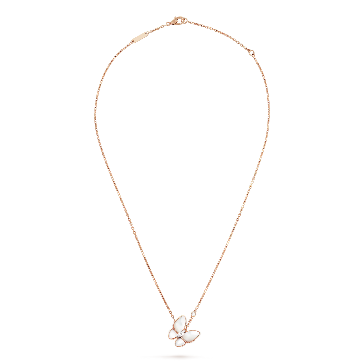 [Grace Jewelry]BUTTERFLY MOP DIAMOND NECKLACE