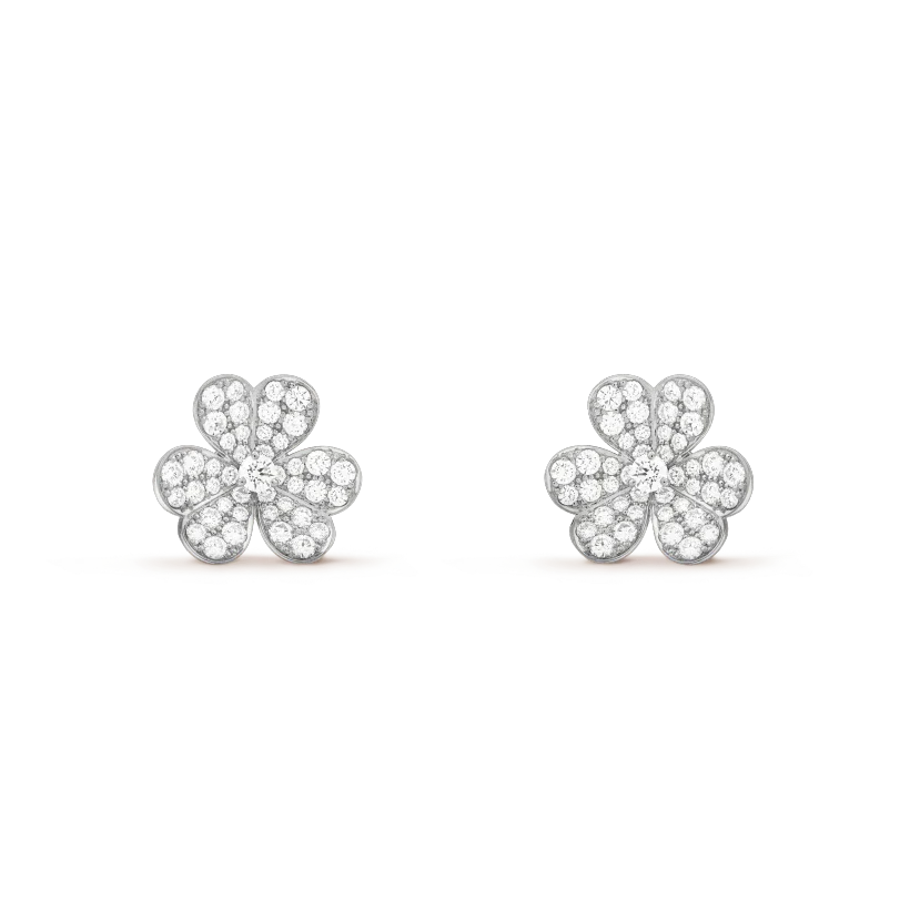 [Grace Jewelry]CLOVER COMOS DIAMOND EARRINGS SILVER