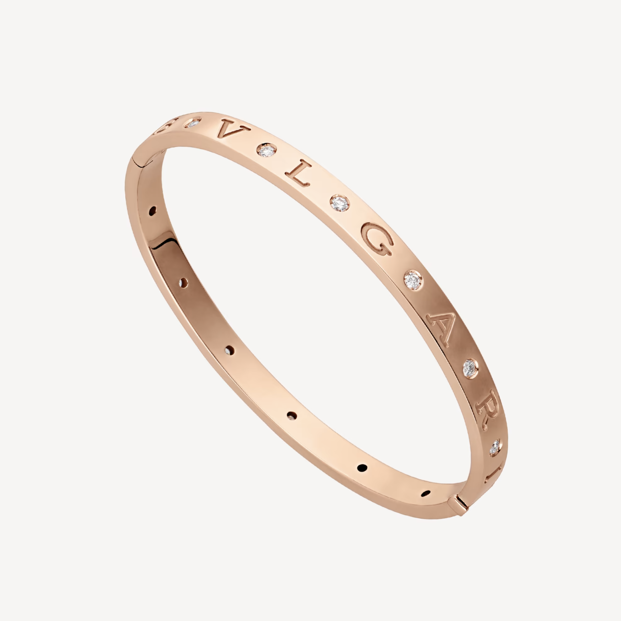 [Grace Jewelry]ZERO 1 PINK GOLD 12 DIAMONDS BRACELET