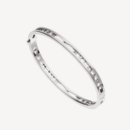 [Grace Jewelry]ZERO 1 SPIRAL LOGO SILVER BRACELET