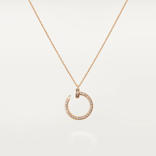 [Grace Jewelry]JUSTE NECKLACE PINK GOLD DIAMONDS