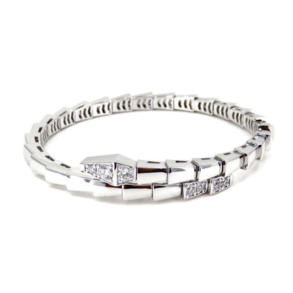 [Grace Jewelry]SERPENTI BRACELET DIAMONDS SILVER