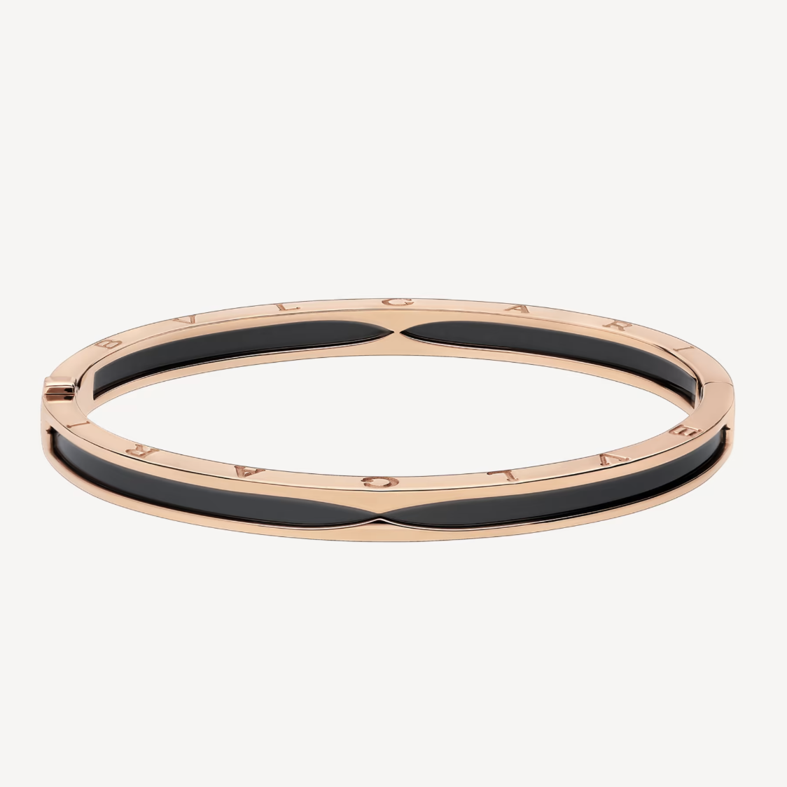 [Grace Jewelry]ZERO 1 PINK GOLD WITH BLACK CERAMIC BRACELET