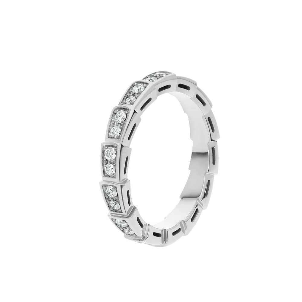 [Grace Jewelry]SERPENTI RING SILVER DIAMOND PAVED 3MM