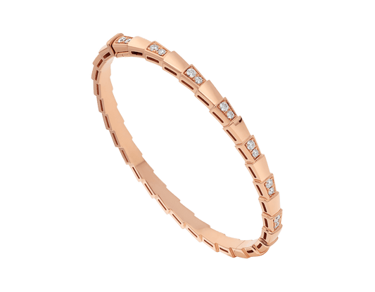 [Grace Jewelry]SERPENTI SMALL BRACELET PINK GOLD DIAMOND