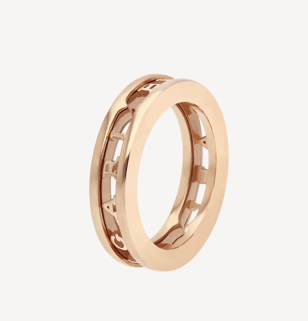 [Grace Jewelry]ZERO 1 ONE-BAND WITH OPENWORK LOGO SPIRAL RING