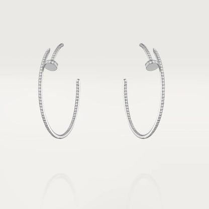 [Grace Jewelry]JUSTE EARRINGS FULL DIAMONDS 1.8MM