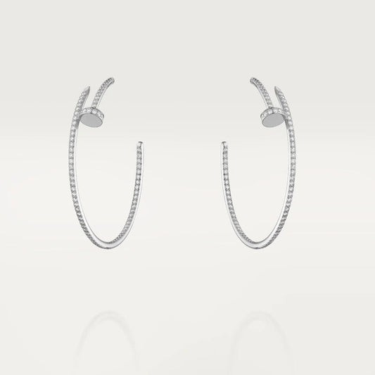 [Grace Jewelry]JUSTE EARRINGS FULL DIAMONDS 1.8MM