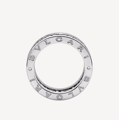 [Grace Jewelry]ZERO 1 WITH PAVED DIAMONDS ON THE SPIRAL RING