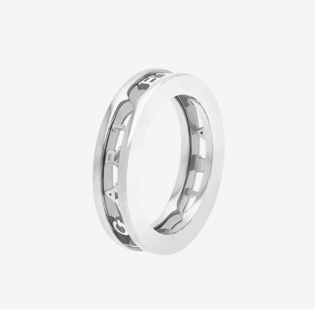 [Grace Jewelry]ZERO 1 ONE-BAND WITH OPENWORK LOGO SPIRAL RING