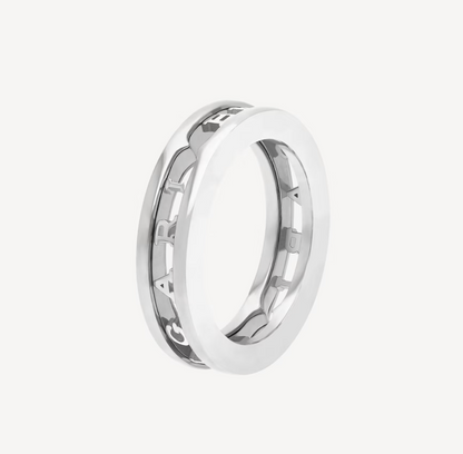 [Grace Jewelry]ZERO 1 ONE-BAND WITH OPENWORK LOGO SPIRAL RING