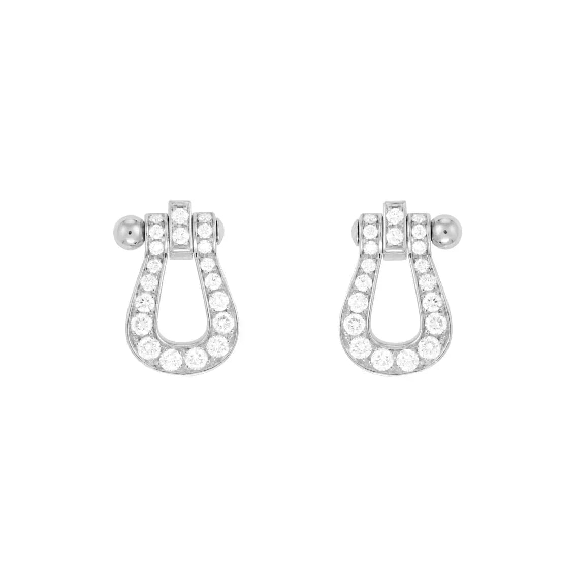 [Grace Jewelry]FORCE 10 FULL DIAMOND STUD EARRINGS MINI MODEL