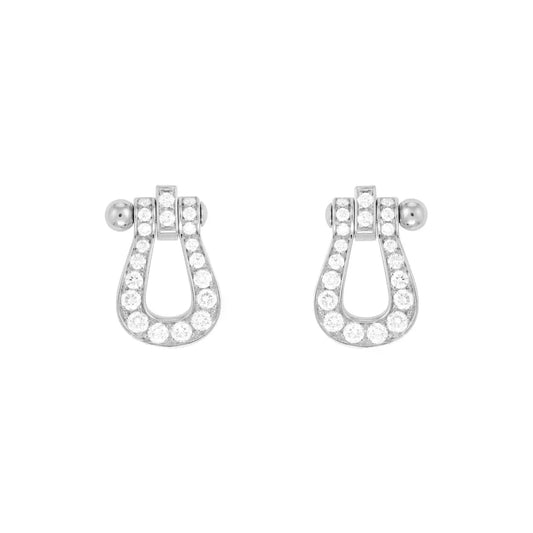 [Grace Jewelry]FORCE 10 FULL DIAMOND STUD EARRINGS MINI MODEL