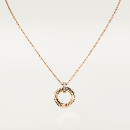 [Grace Jewelry]TRINITY NECKLACE GOLD  DIAMONDS