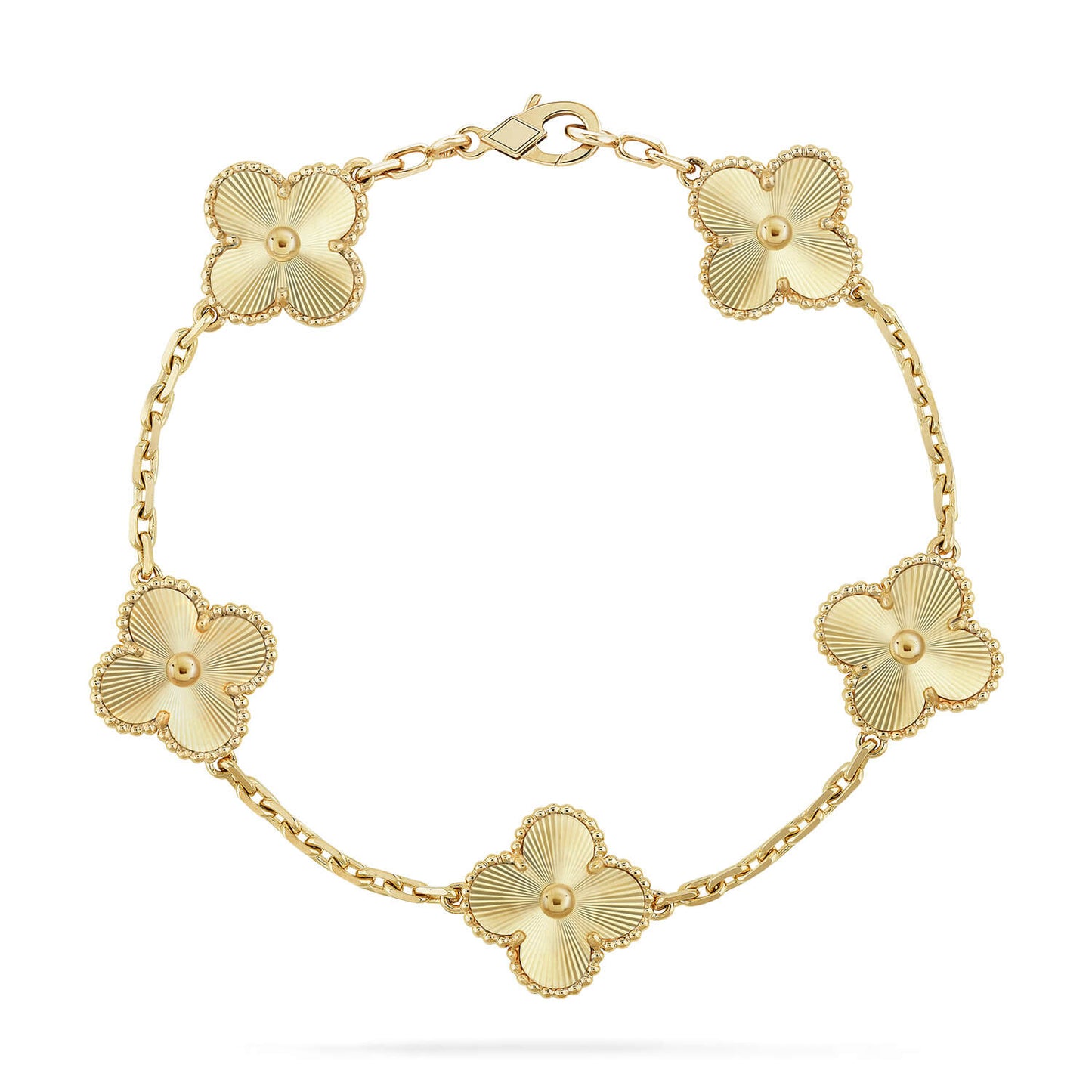 [Grace Jewelry]CLOVER 5 FLOWERS LASER BRACELET