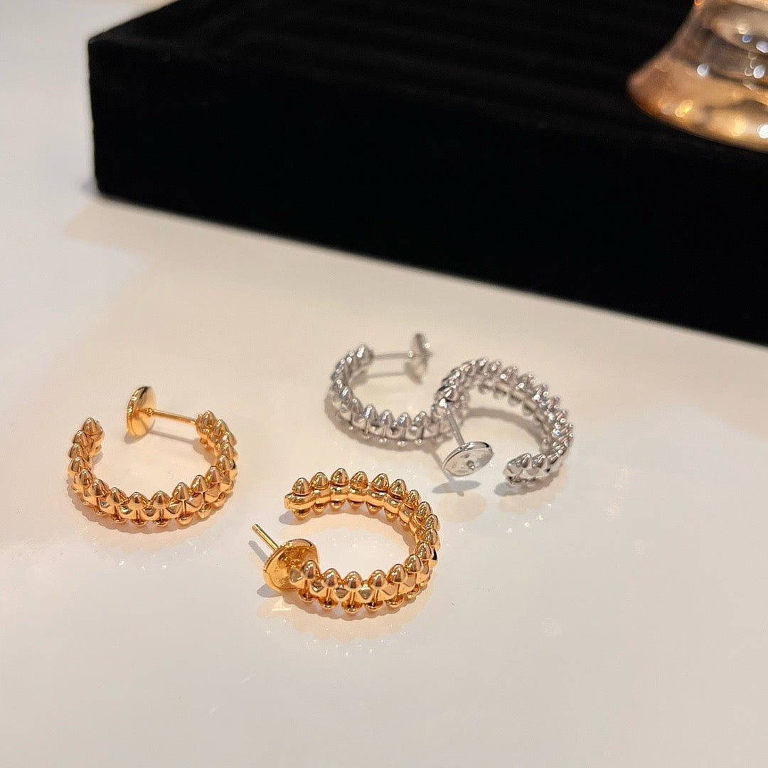 [Grace Jewelry]CLASH SMALL HOOP EARRINGS