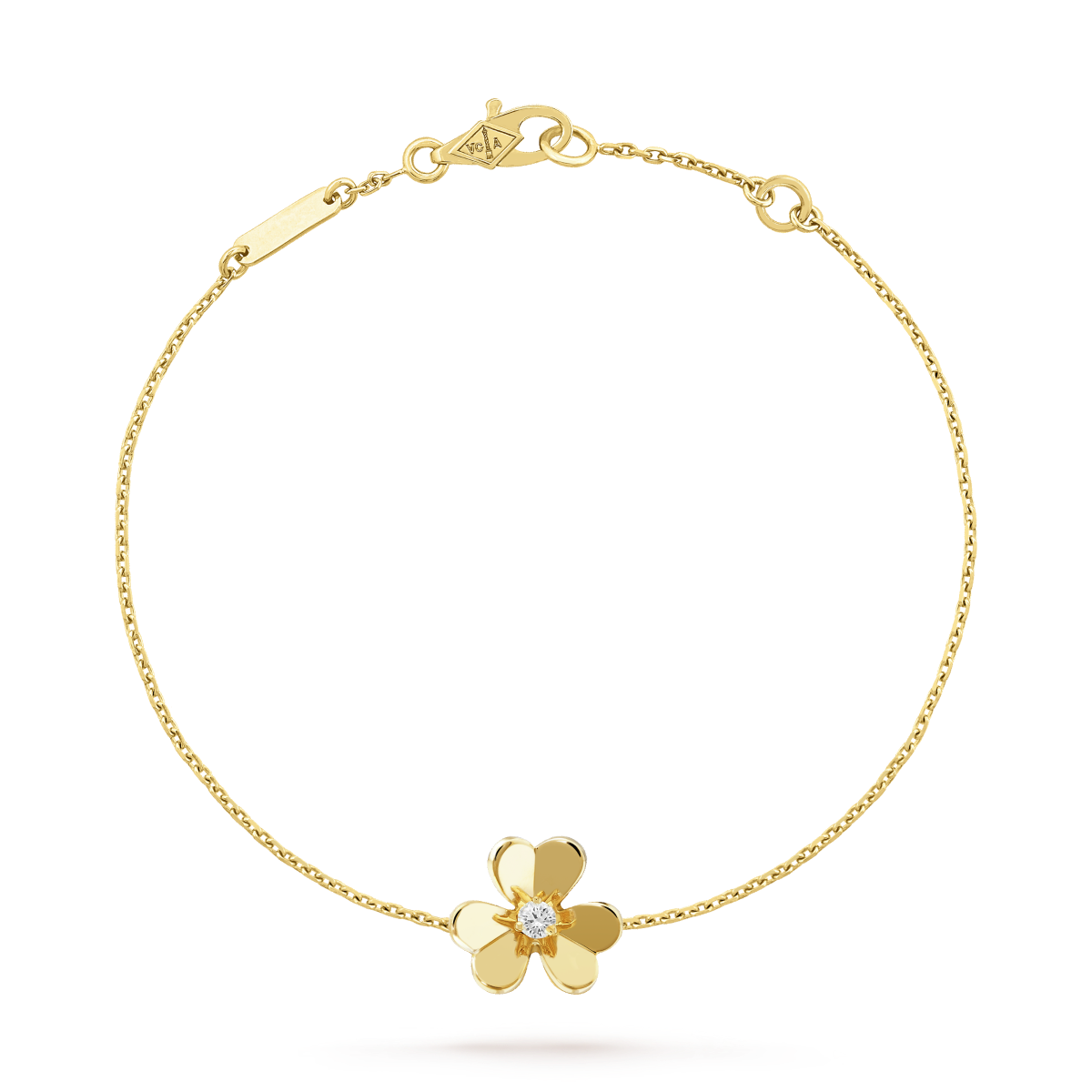 [Grace Jewelry]FRIVOLE GOLD FLOWER PINK MALACHITE BRACELET