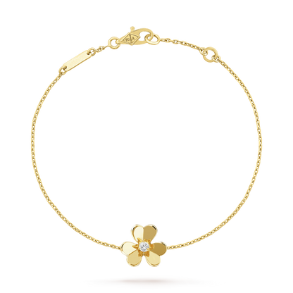 [Grace Jewelry]FRIVOLE GOLD FLOWER PINK MALACHITE BRACELET