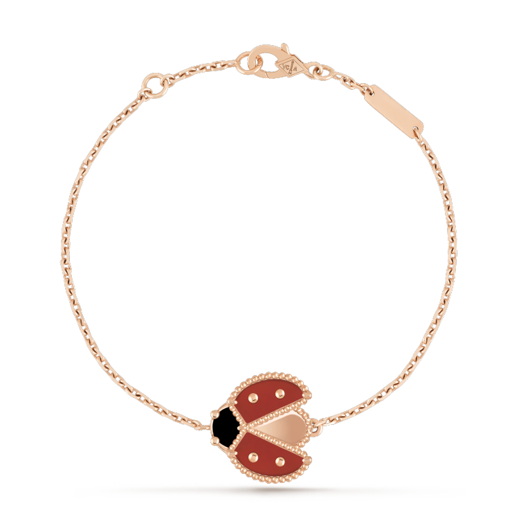 [Grace Jewelry]LUCKY SPRING 1 MOTIF PINK GOLD BRACELET