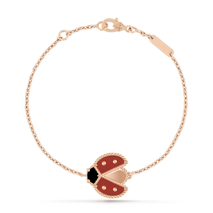 [Grace Jewelry]LUCKY SPRING 1 MOTIF PINK GOLD BRACELET