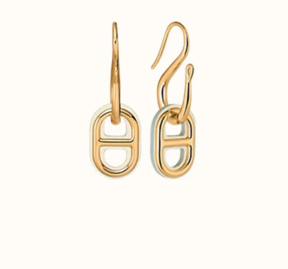 [Grace Jewelry]HM O'MAILLON GOLD EARRINGS