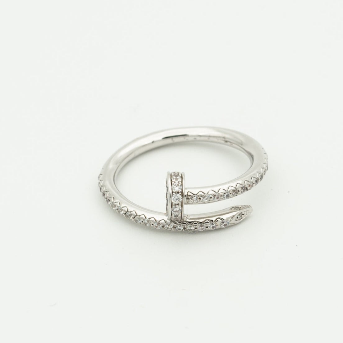 [Grace Jewelry]JUSTE RING 1.8MM SILVER DIAMONDS