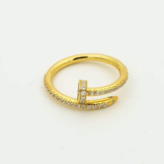 [Grace Jewelry]JUSTE RING 1.8MM GOLD DIAMONDS