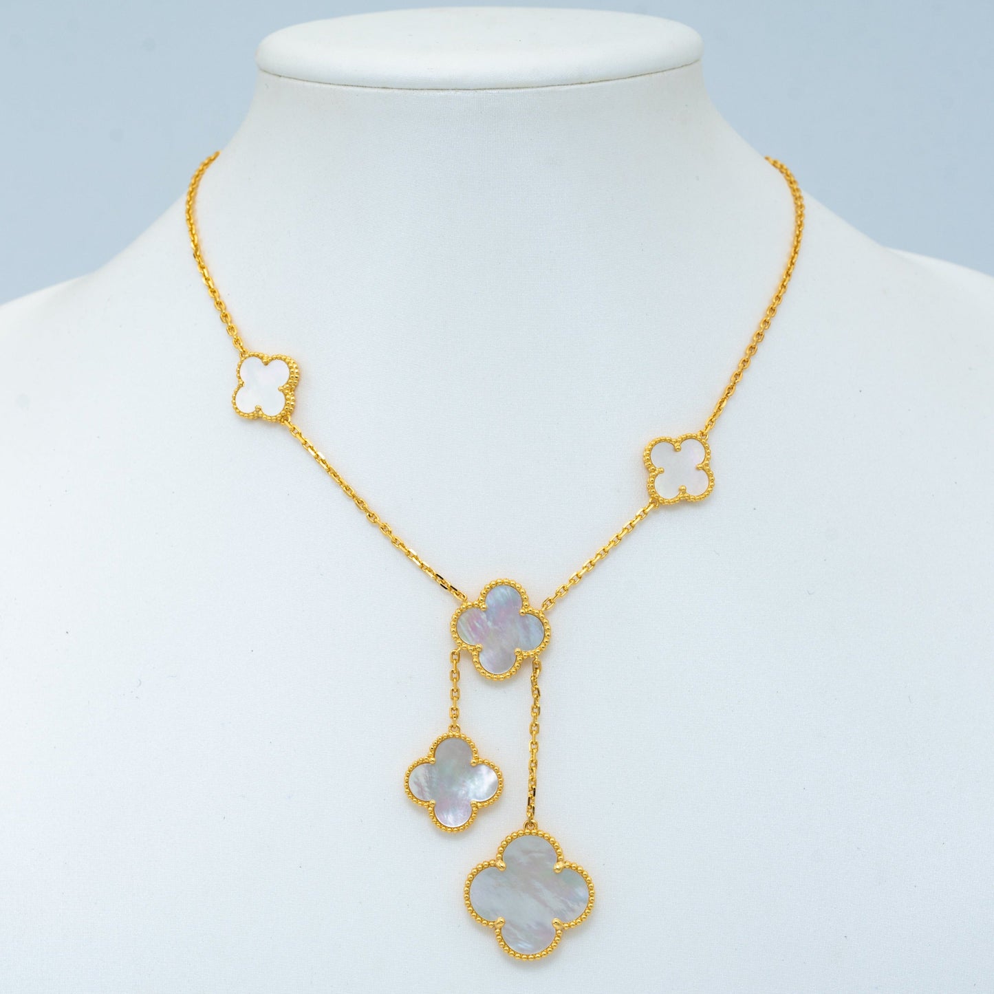 [Grace Jewelry]CLOVER MOTHER OF PEARL NECKLACE 6 MOTIF