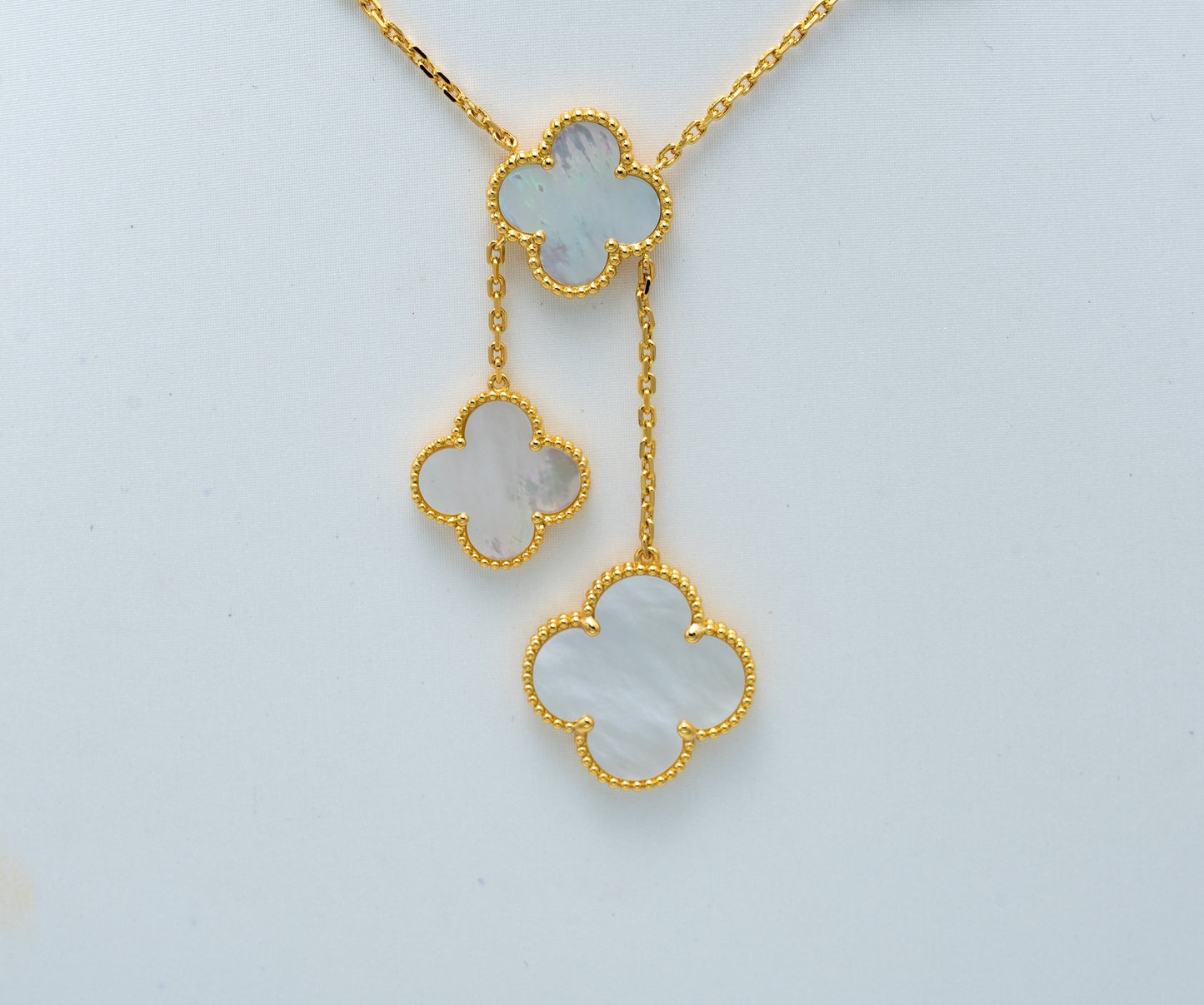 [Grace Jewelry]CLOVER MOTHER OF PEARL NECKLACE 6 MOTIF