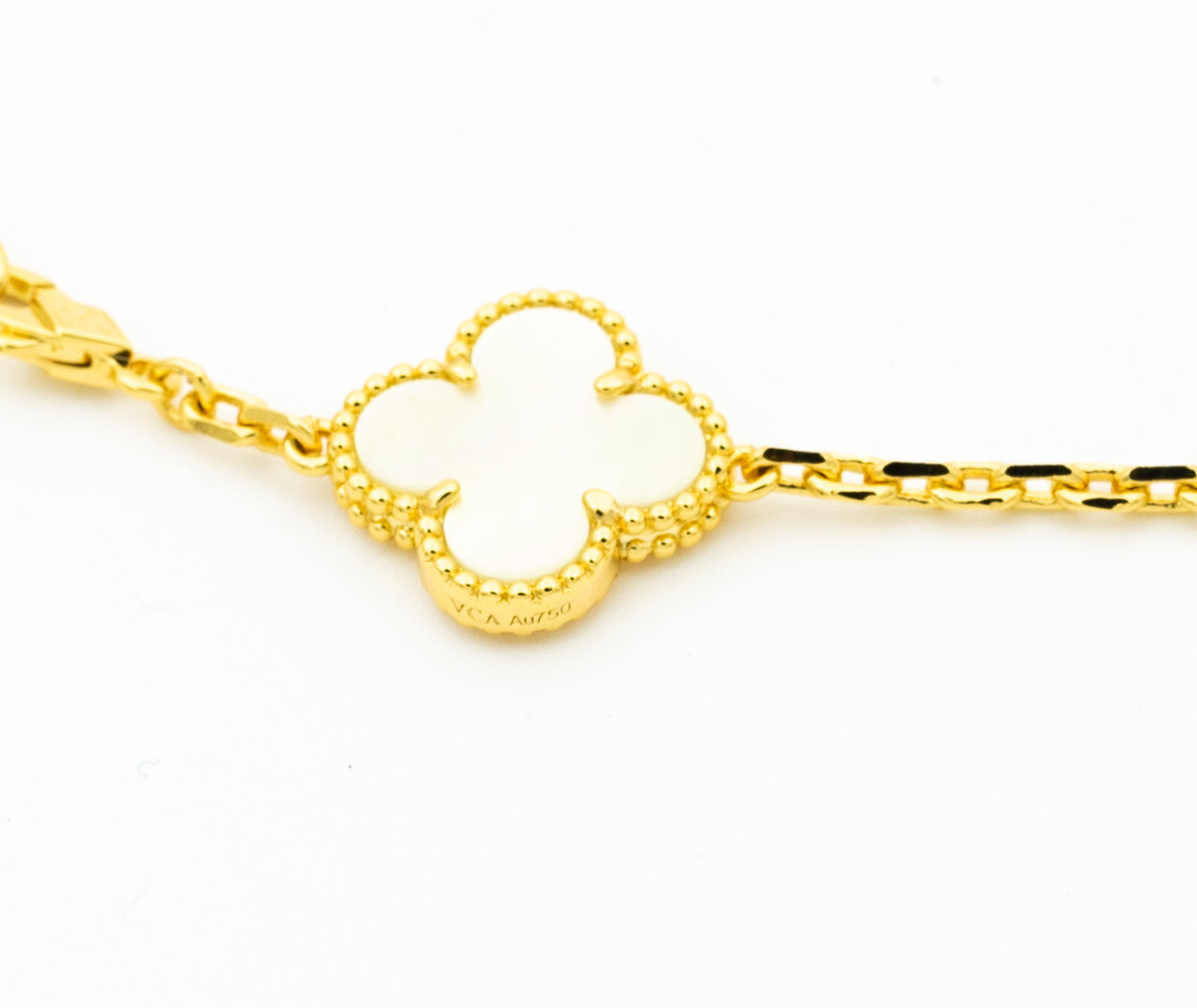 [Grace Jewelry]CLOVER BRACELET 5 MOTIFS ONYX MOP