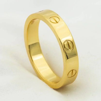 [Grace Jewelry]LOVE RING 4MM 1 DIAMOND GOLD