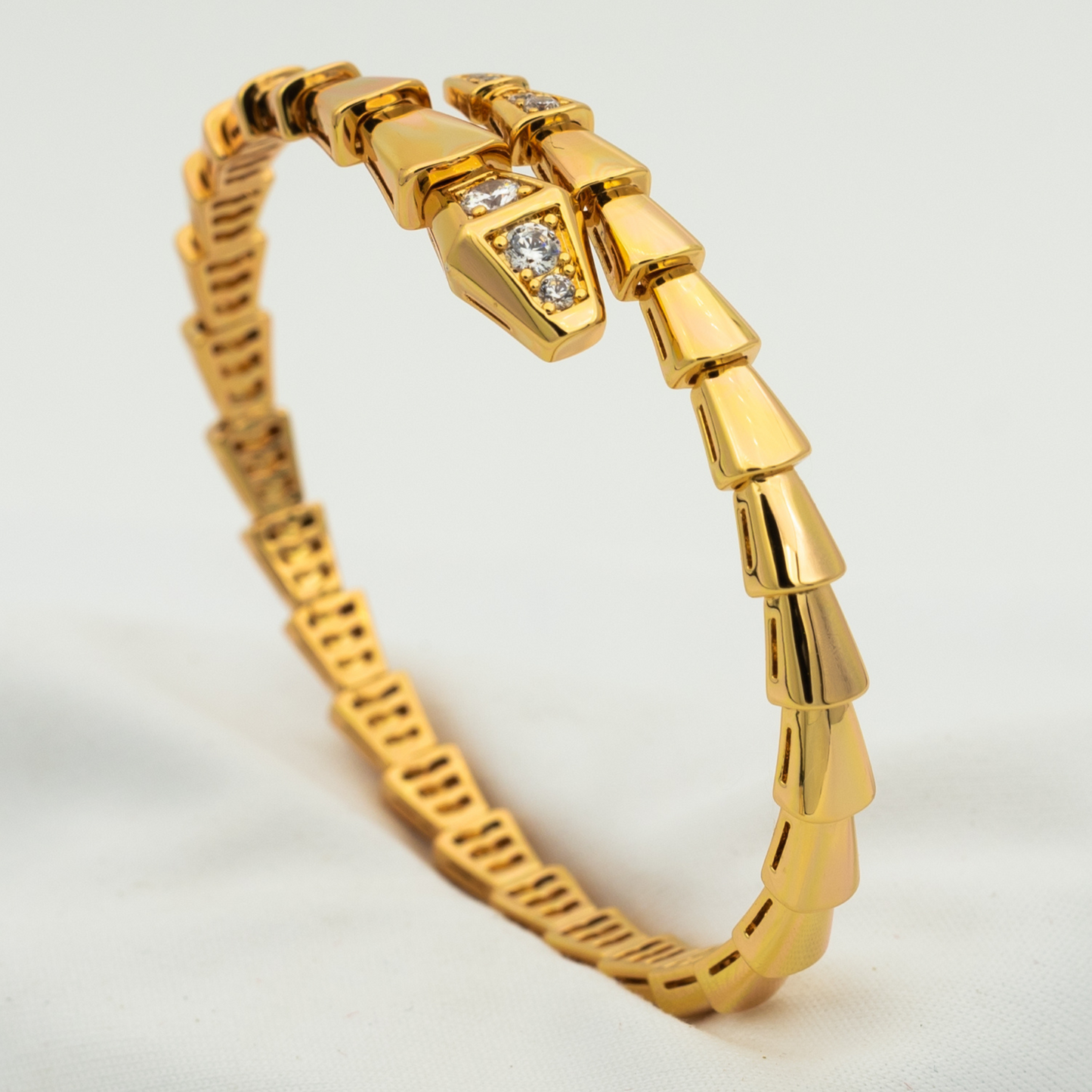 [Grace Jewelry]SERPENTI BRACELET DIAMONDS PINK GOLD