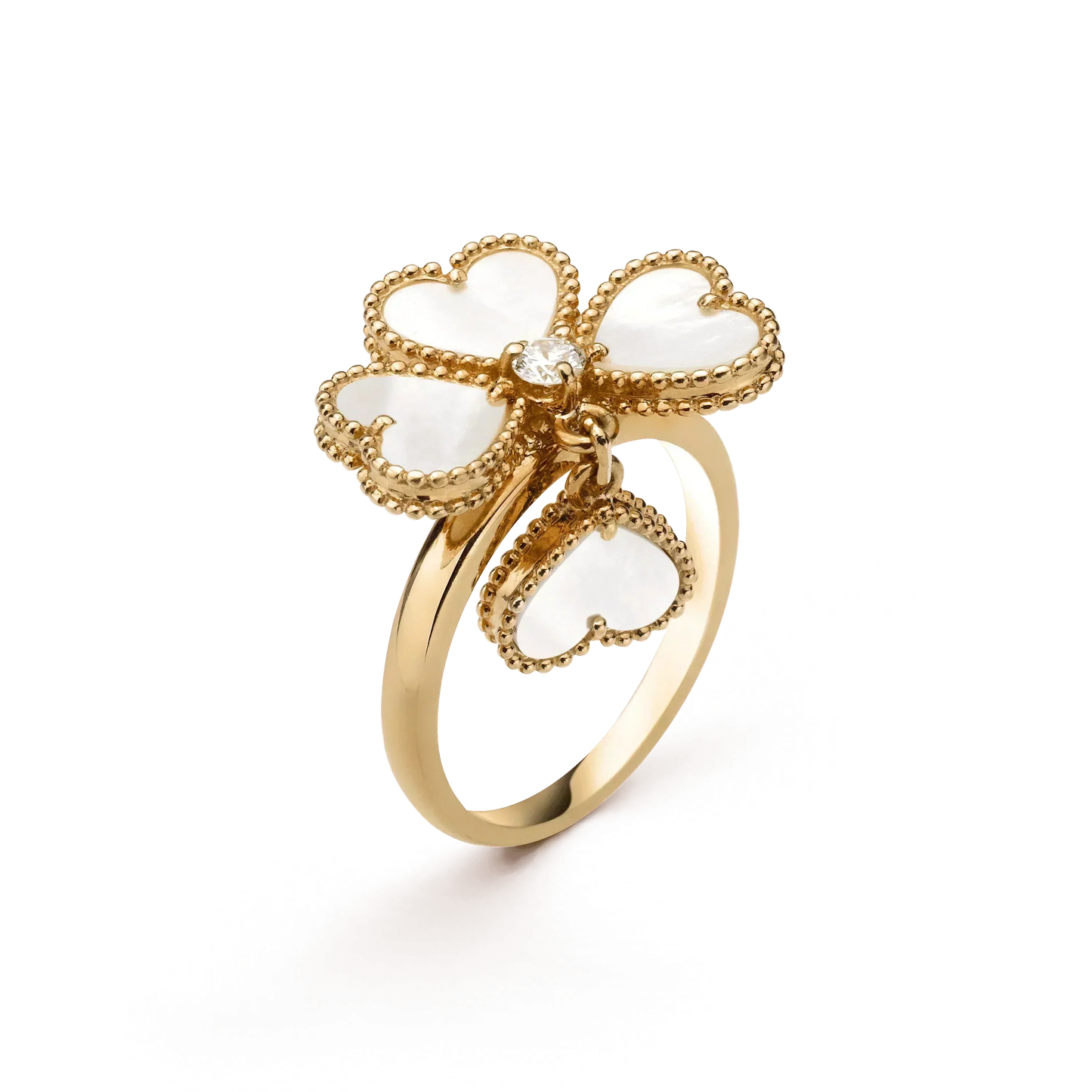 [Grace Jewelry]SWEET CLOVER WHITE MOP RING