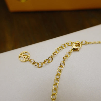 [Grace Jewelry]BLOOMING SUPPLE NECKLACE BRASS