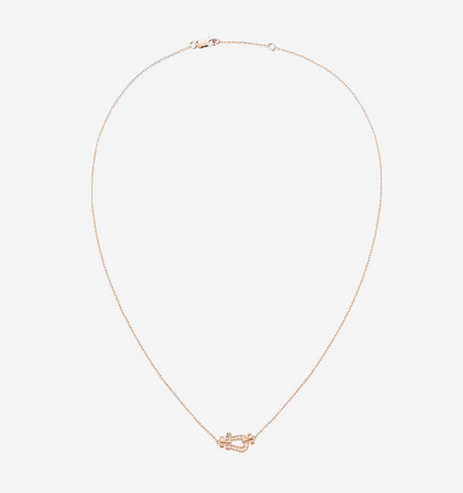 [Grace Jewelry]FORCE 10 DIAMOND PINK GOLD NECKLACE MINI MODEL