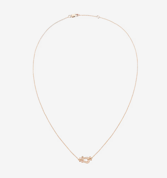 [Grace Jewelry]FORCE 10 DIAMOND PINK GOLD NECKLACE MINI MODEL