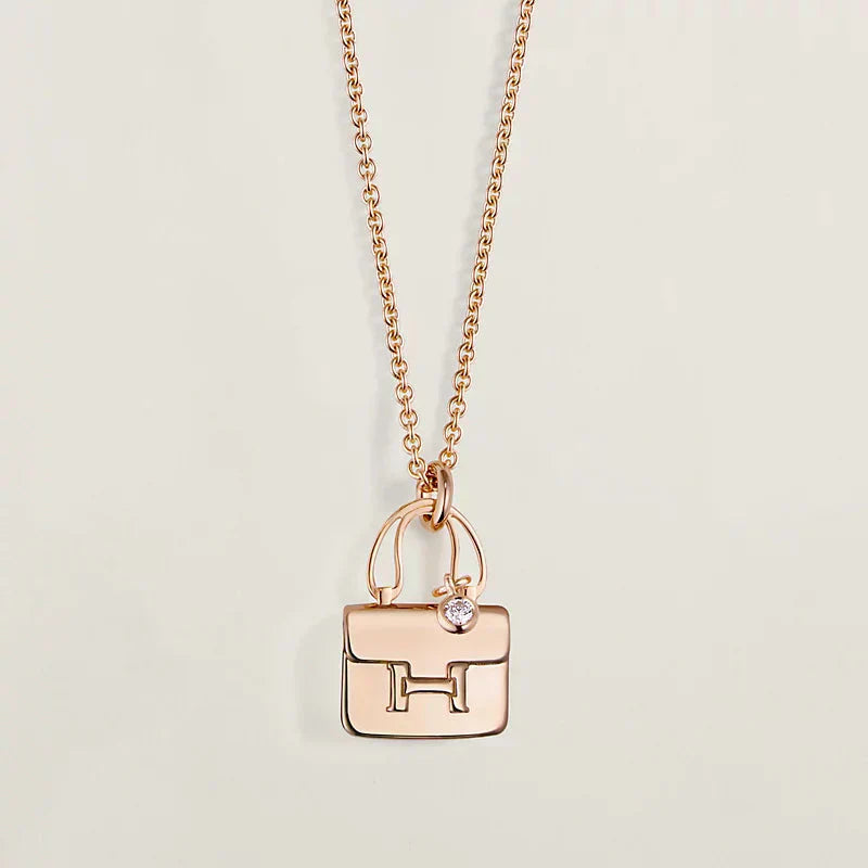 [Grace Jewelry]AMULETTE PEDANT ROSE GOLD NECKLACE