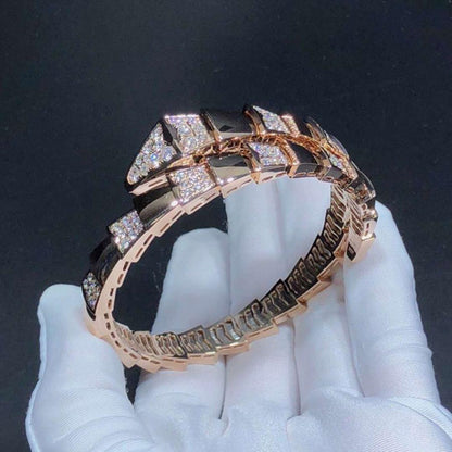 [Grace Jewelry]SERPENTI WIDE BRACELET PINK GOLD DIAMOND