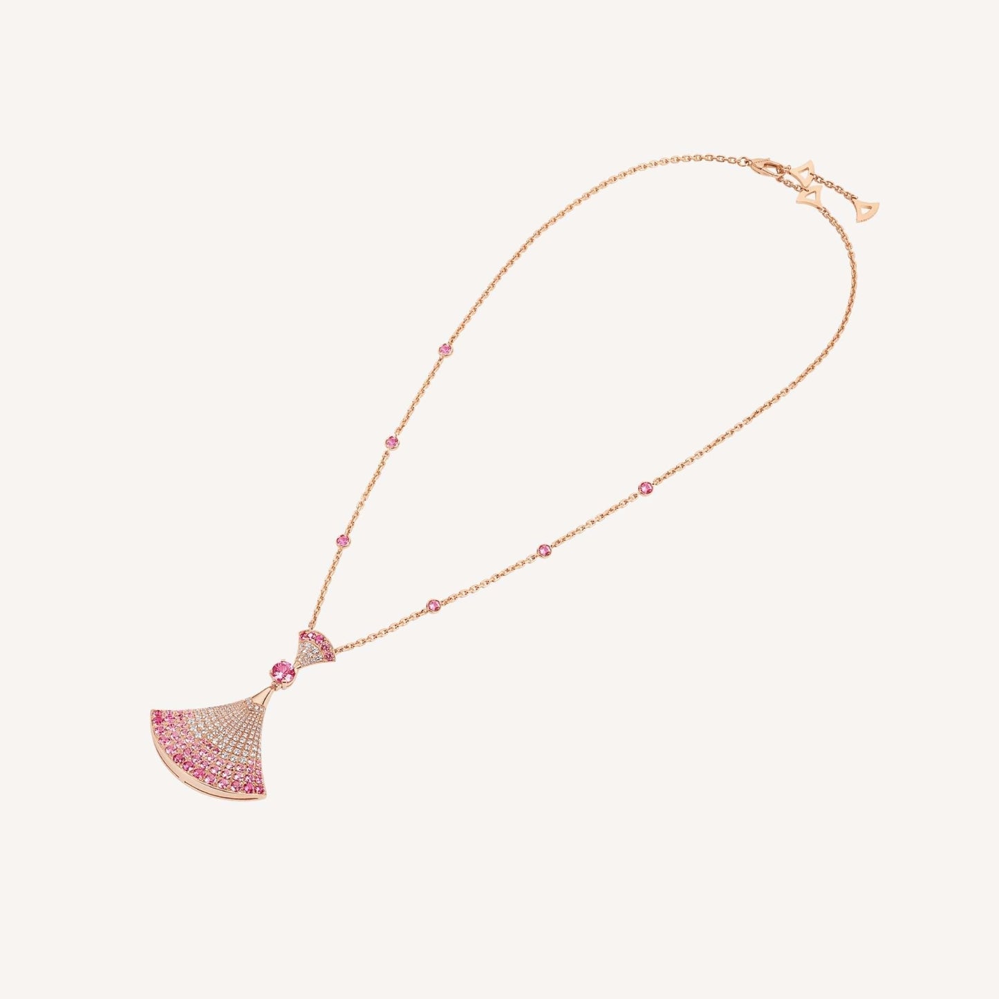 [Grace Jewelry]DREAM NECKLACK DIAMOND PINK GOLD