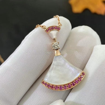 [Grace Jewelry]DREAM NECKLACE MOP PINK DIAMOND